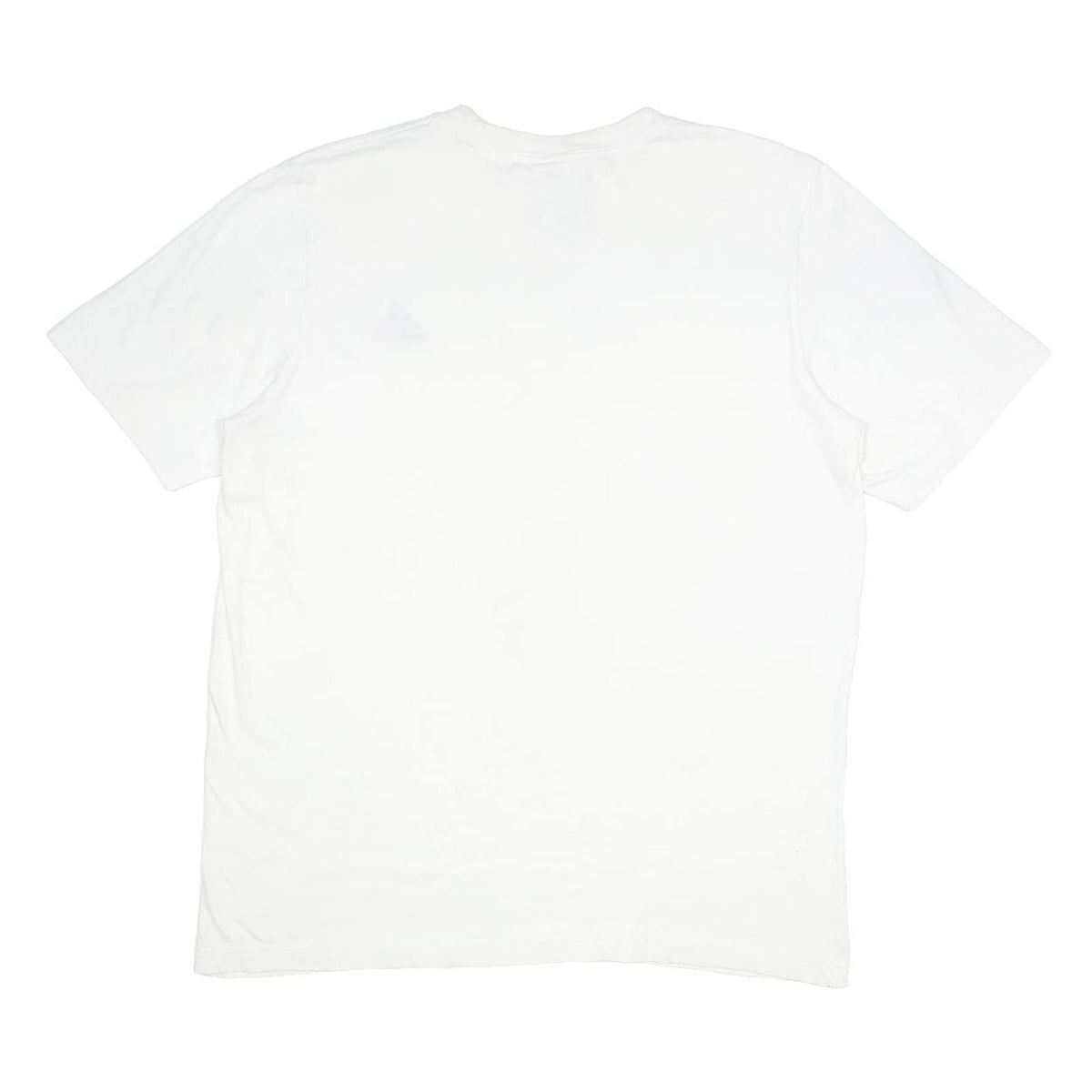 ADIDAS Mens White L Cotton Blend Short Sleeve Crew Neck Classic T-Shirt