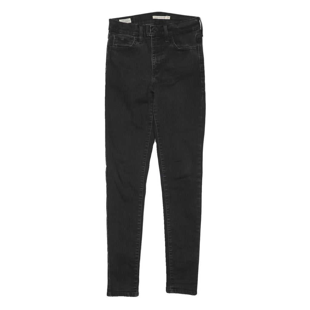 LEVI'S Womens Slim Black Denim Slim Jeans W26 L30 Stretch Cotton Blend