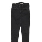 LEVI'S Womens Slim Black Denim Slim Jeans W26 L30 Stretch Cotton Blend