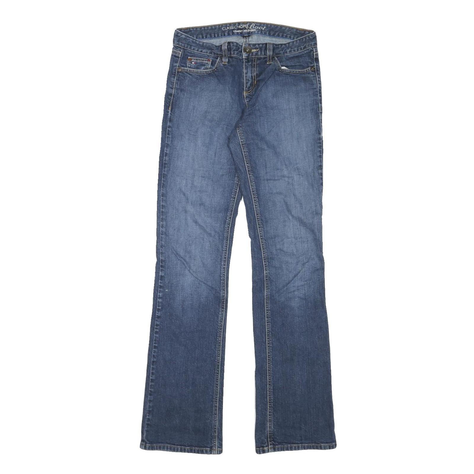 TOMMY HILFIGER Womens Regular Bootcut Denim Medium W28 L33 Classic Blue Jeans