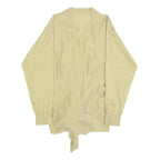 MAX MARA Womens Beige Silk Blend Shirt Long Sleeve Collared S Elegant Tie Hem