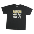 JERZEES Mens Black Benjamin Logan Raiders Soccer Champs Graphic T-Shirt L Crew