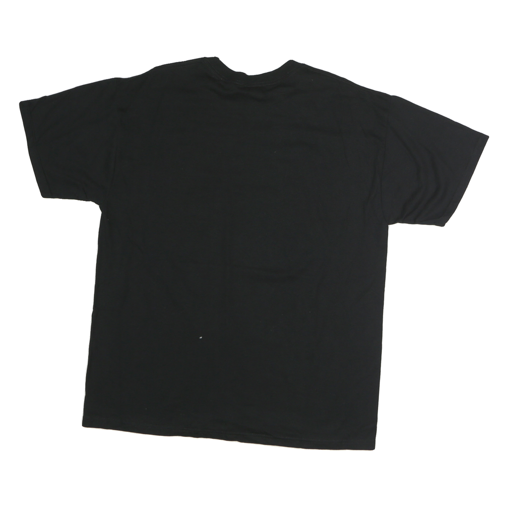 JERZEES Mens Black Benjamin Logan Raiders Soccer Champs Graphic T-Shirt L Crew