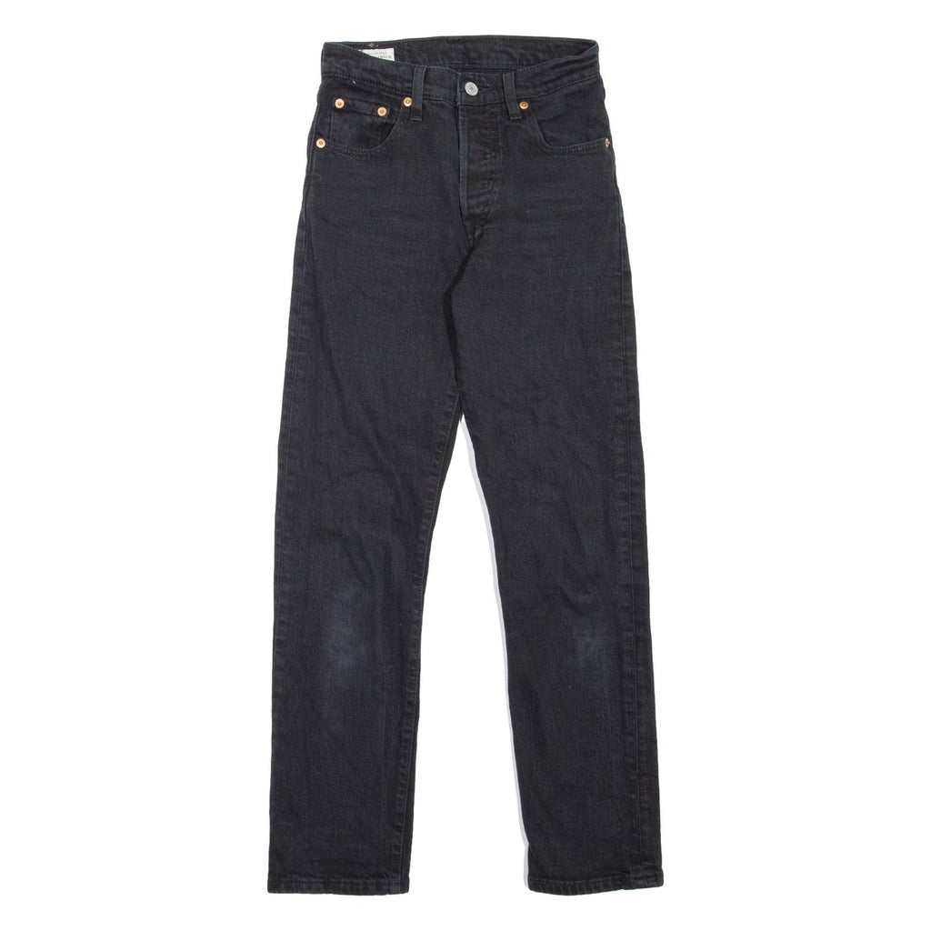 LEVI'S 501 BIG E Jeans Womens Black Regular Straight W23 L28