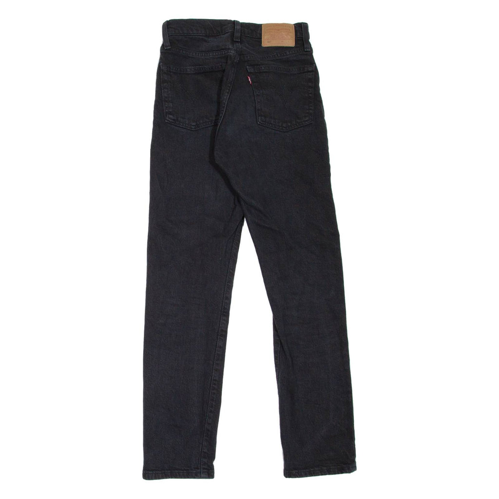 LEVI'S 501 BIG E Jeans Womens Black Regular Straight W23 L28