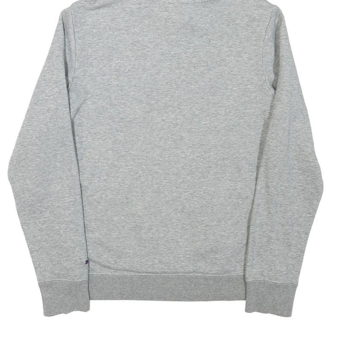 PUMA Womens Grey Hoodie S Cotton Blend Pullover Casual Hoodie