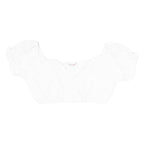 ORIGINAL STEINDL Womens Milkmaid Blouse White Puff Sleeve M