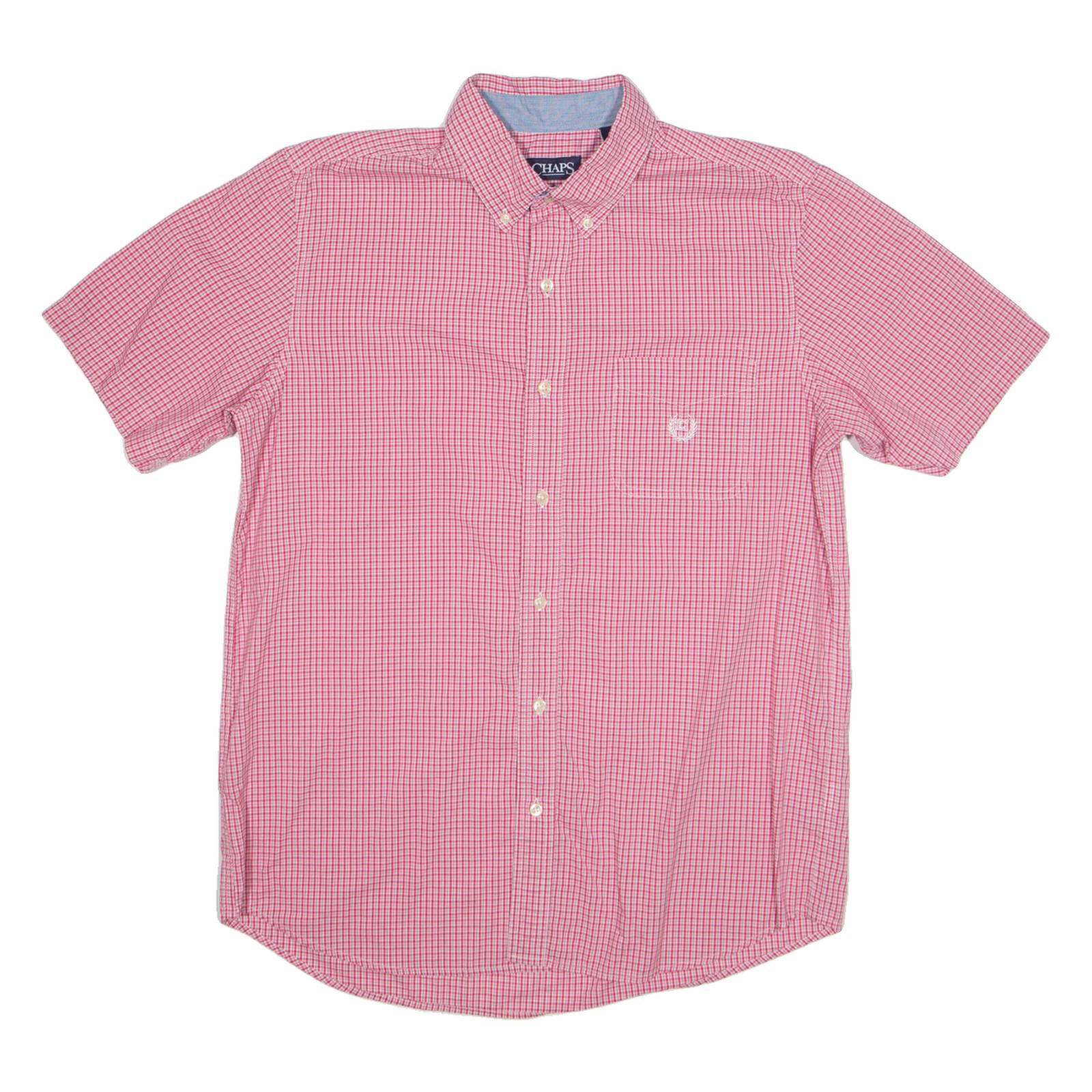 CHAPS Mens Shirt Red Check M