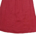 MAX MARA Womens Red Cotton A-Line Knee Length Woven Skirt L Stylish Casual Wear