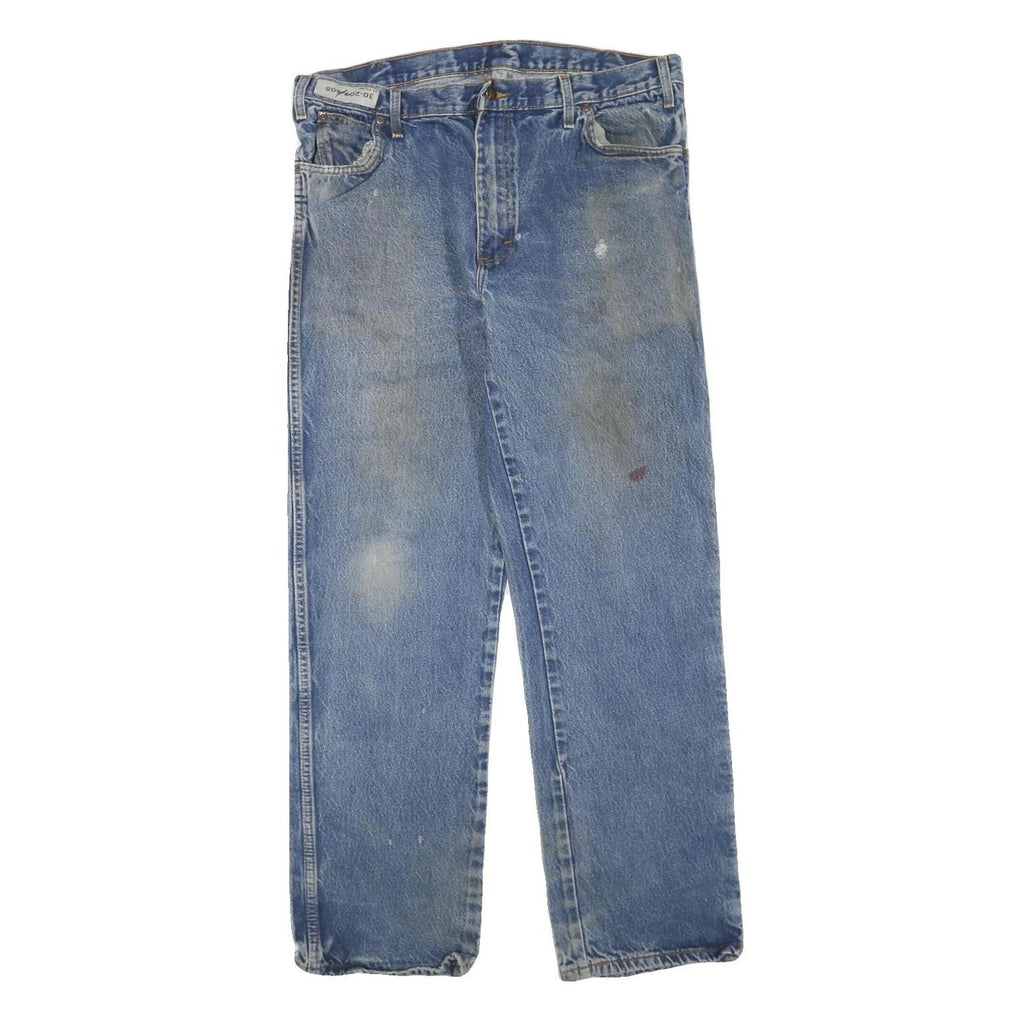 DICKIES Mens Regular Blue Denim Jeans W36 L32 Classic Cotton Blend Zip Pockets