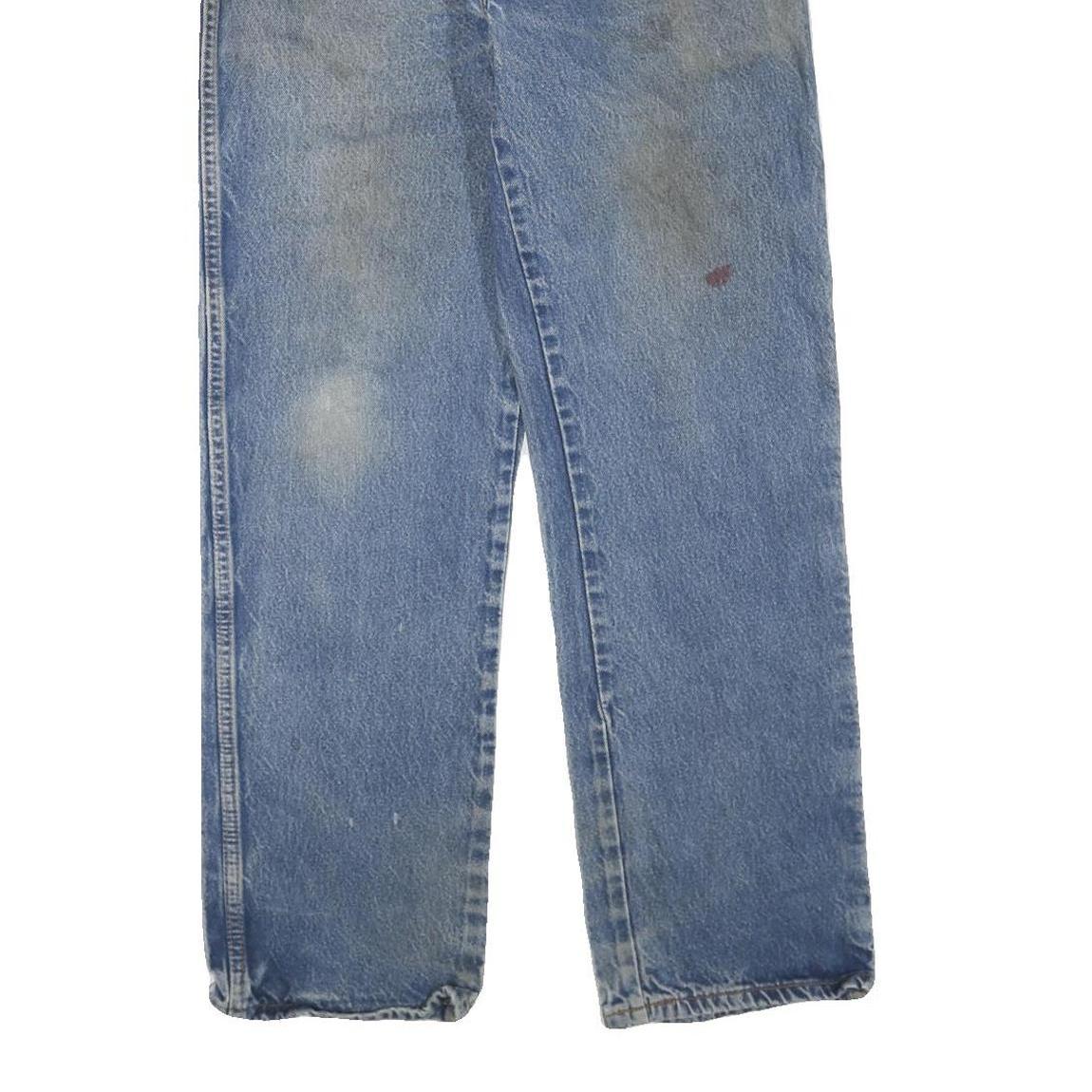 DICKIES Mens Regular Blue Denim Jeans W36 L32 Classic Cotton Blend Zip Pockets