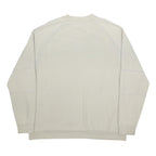 NIKE Mens Beige Cotton Blend Sweatshirt 2XL Crew Neck Long Sleeve Casual
