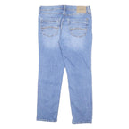 MUSTANG Mens Slim Blue Denim Jeans W34 L30 Light Wash Zip Classic Fit Pockets