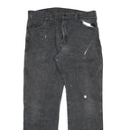 DICKIES Mens Jeans Black Regular Straight Denim W34 L32 Workwear Zip Closure