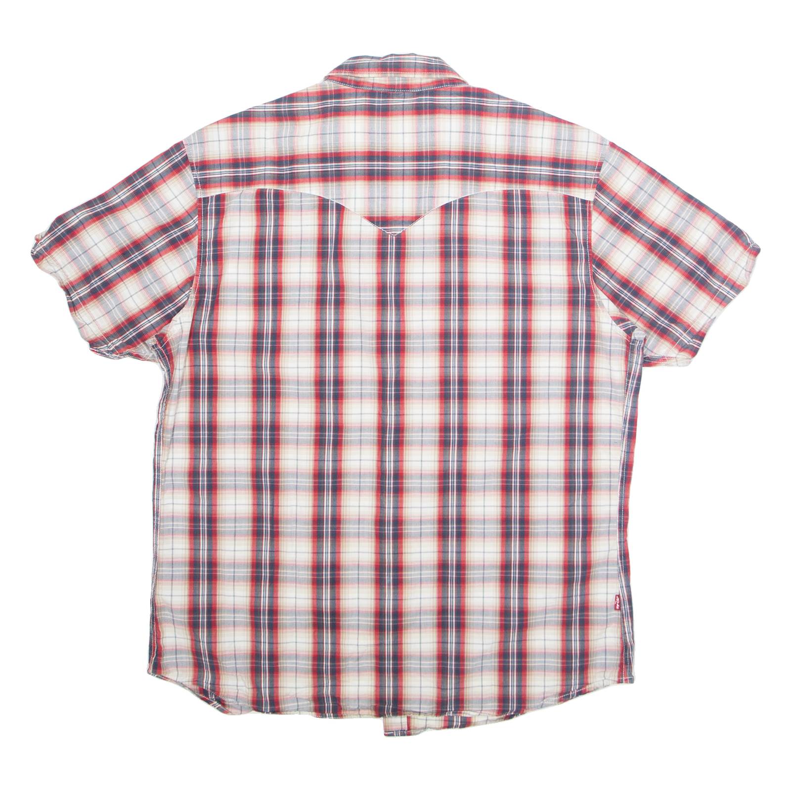 LEVI'S Mens Shirt Red Check L