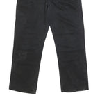 DICKIES Mens Black Regular Fit Straight Leg Trousers W36 L30 Durable Cotton