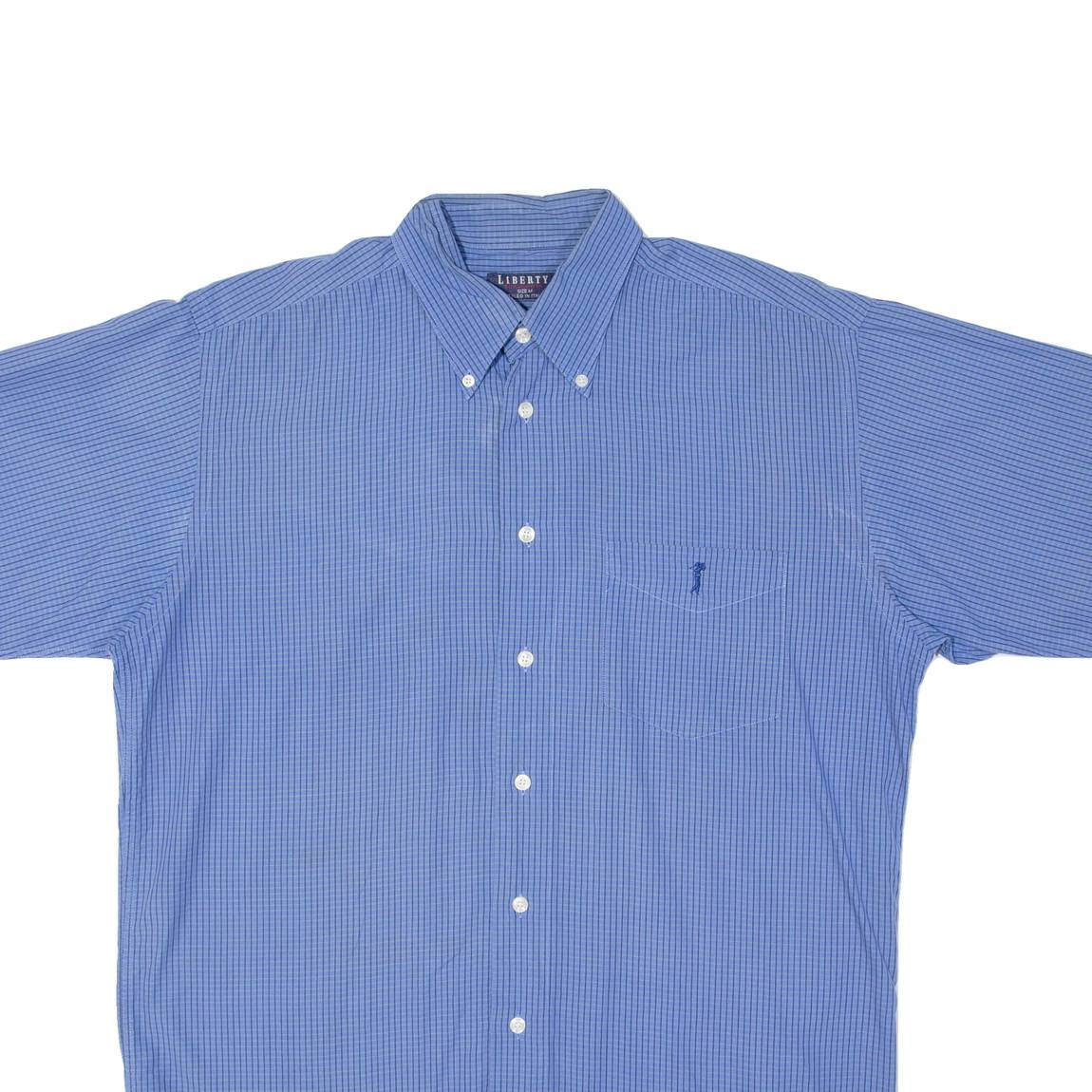 LIBERTY Mens Shirt Blue Check M