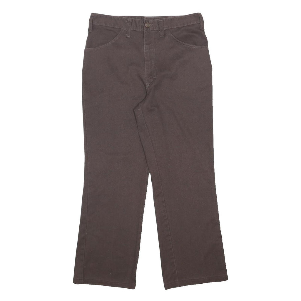 DICKIES Womens Regular Fit Brown Jeans Denim W28 L26 Casual Cotton Blend Zip