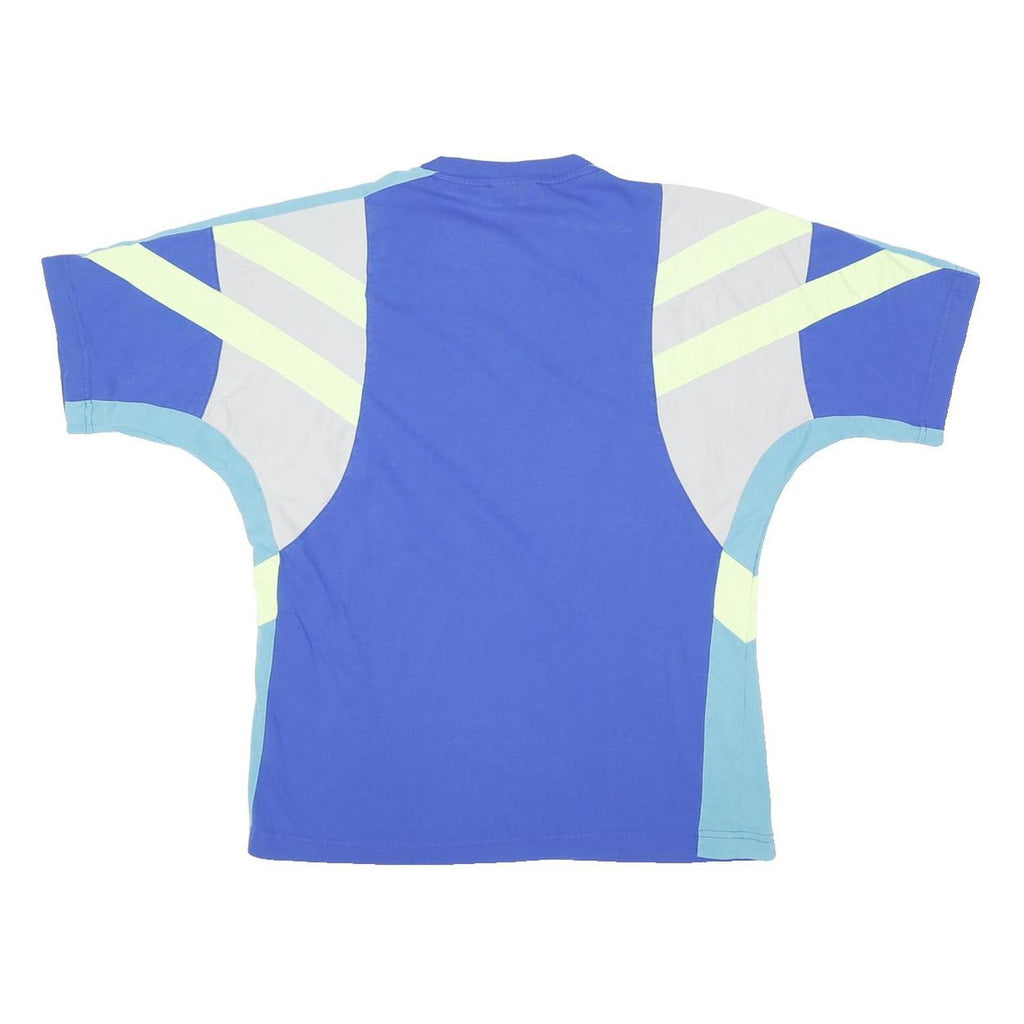 ADIDAS ORIGINALS Mens Blue Cotton Blend Graphic T-Shirt M Short Sleeve Crew Neck