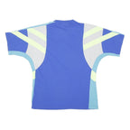 ADIDAS ORIGINALS Mens Blue Cotton Blend Graphic T-Shirt M Short Sleeve Crew Neck
