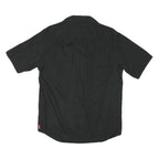 WRANGLER Mens Black Casual Shirt M Cotton Blend Short Sleeve Button Pockets
