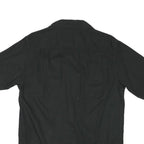 WRANGLER Mens Black Casual Shirt M Cotton Blend Short Sleeve Button Pockets