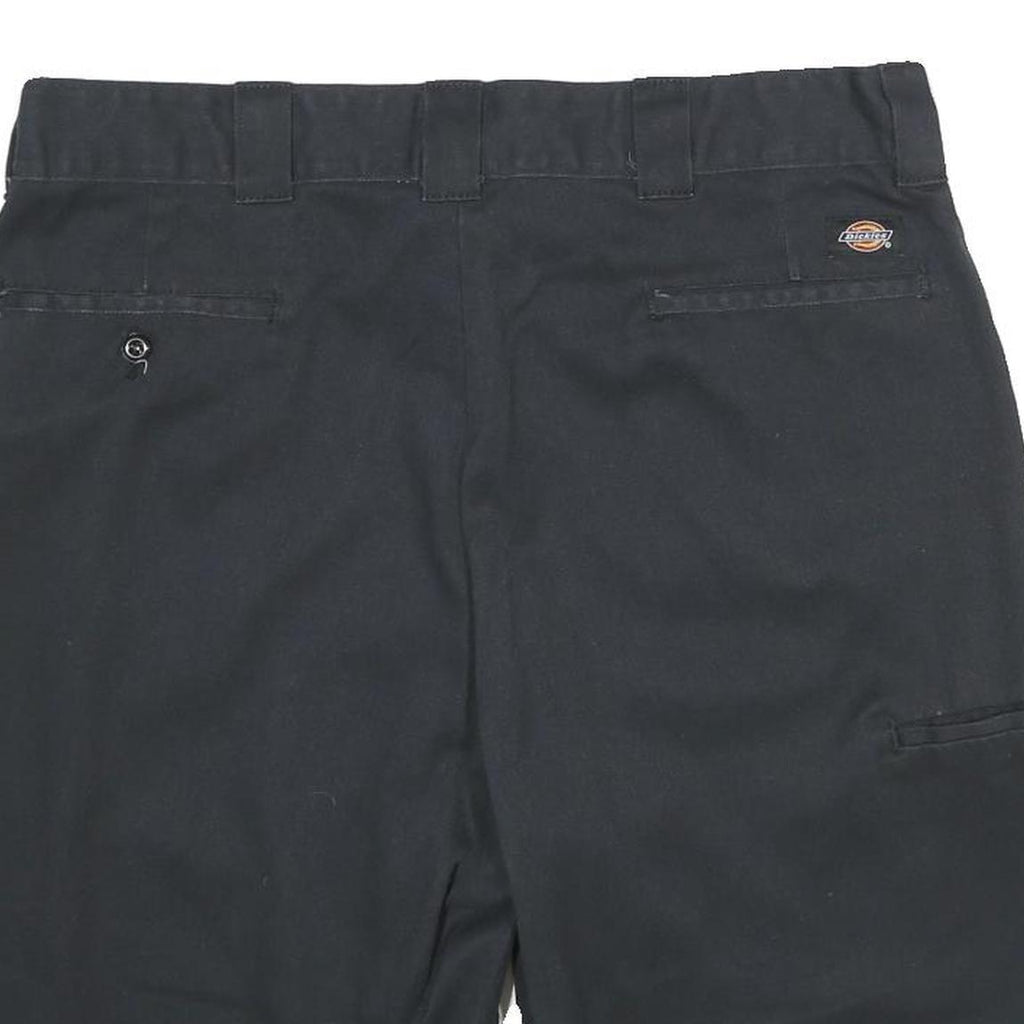 DICKIES Mens Shorts Black Relaxed Fit L W36 Workwear Polyester Blend