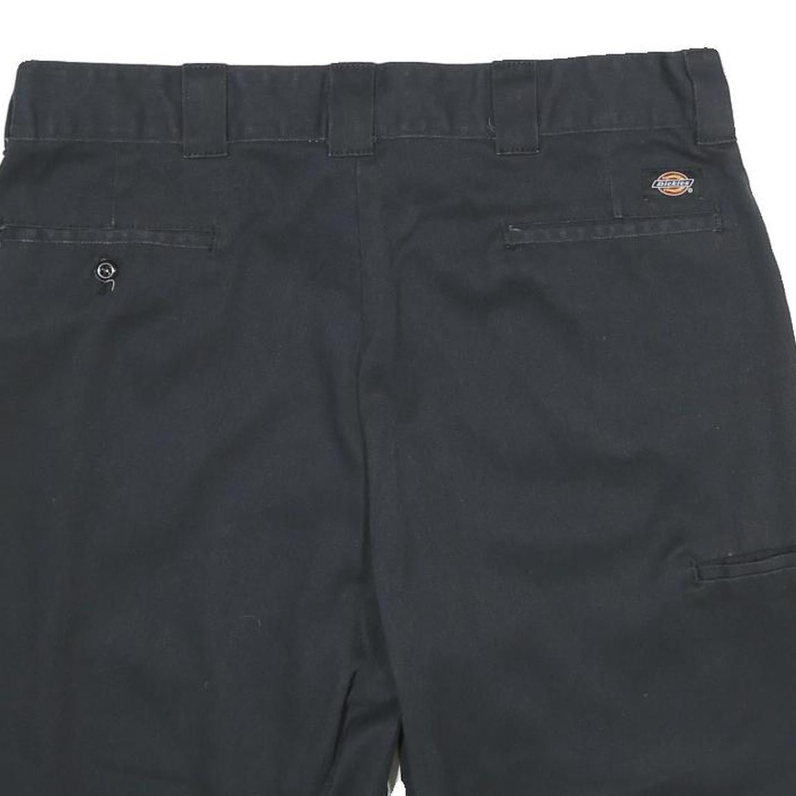 DICKIES Mens Shorts Black Relaxed Fit L W36 Workwear Polyester Blend