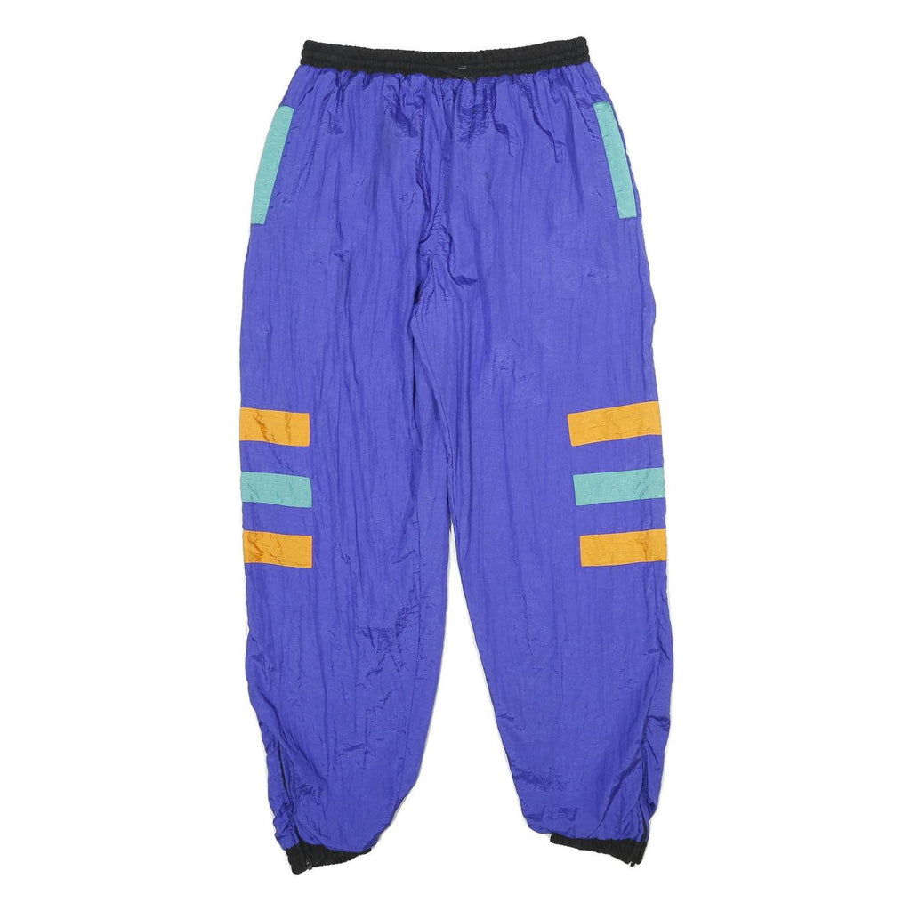 Mens Joggers Blue & Turquoise & Orange Loose Tapered M W28 L30 Casual Sports