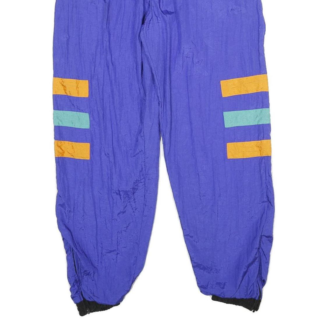 Mens Joggers Blue & Turquoise & Orange Loose Tapered M W28 L30 Casual Sports