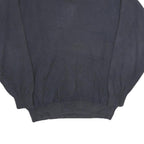 TOMMY HILFIGER Mens Navy Plain Cotton Crew Neck Basic Knit Jumper L Comfort