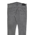 LEVI'S 512 Tapered Mens Jeans Grey Slim Tapered Denim W36 L32 Stylish Fit