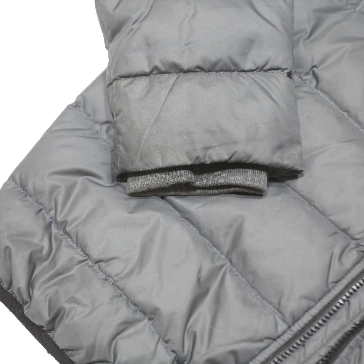 LEVI'S Mens Grey Lightweight Jacket L Polyester Plain Zip Casual Padded