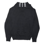 TOMMY HILFIGER Mens Black Shawl Collar Jacket L Cotton Classic Button Closure