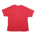 GUESS Womens Red Cotton Blend Graphic T-Shirt One Size Short Sleeve Crew Neck