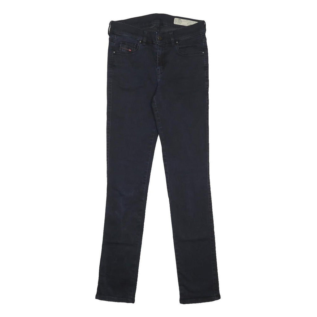 DIESEL Womens Jeans Black Slim Skinny Denim Medium W27 L32 Stylish Zip Fastening