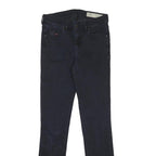 DIESEL Womens Jeans Black Slim Skinny Denim Medium W27 L32 Stylish Zip Fastening