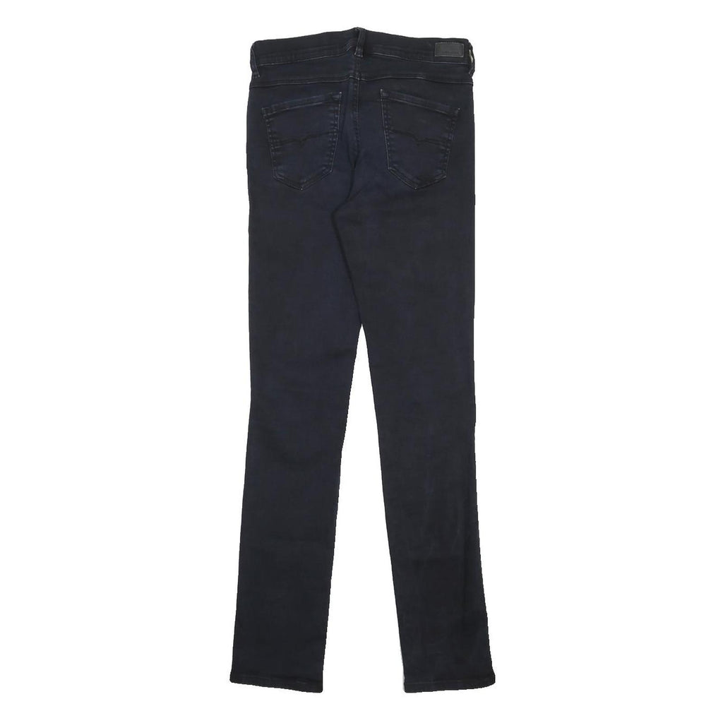 DIESEL Womens Jeans Black Slim Skinny Denim Medium W27 L32 Stylish Zip Fastening