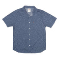 LEVI'S Mens Blue Cotton Blend Star Print Short Sleeve Shirt L Casual Summer