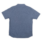 LEVI'S Mens Blue Cotton Blend Star Print Short Sleeve Shirt L Casual Summer