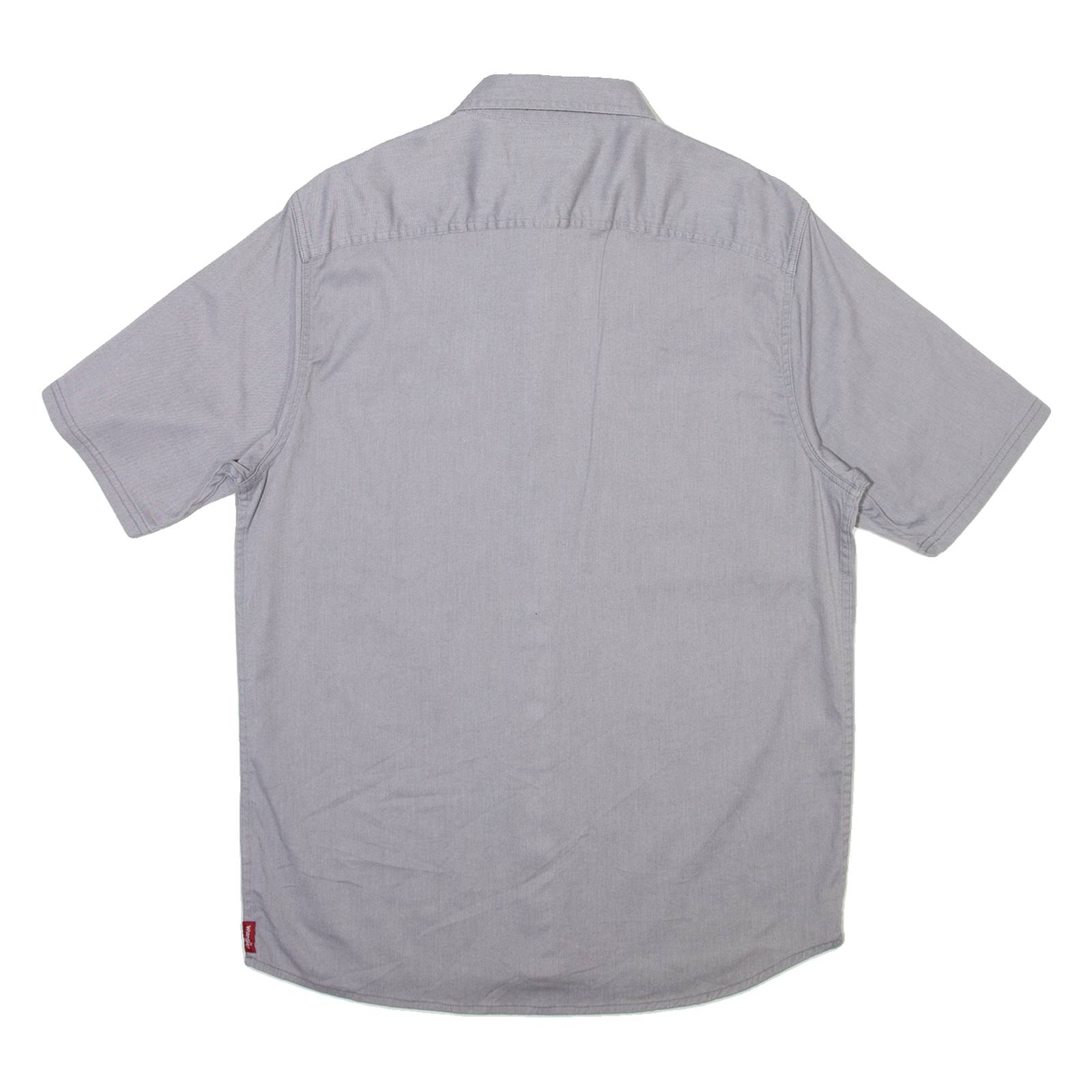 WRANGLER Mens Plain Shirt Grey M
