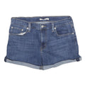 LEVI'S Womens Denim Blue Casual Shorts M W31 Cotton Blend Roll Hem