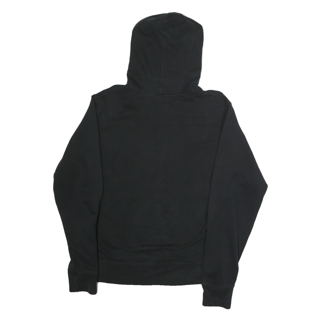 CHAMPION Mens Black ¼ Zip Hoodie S Cotton Casual Sweatshirt