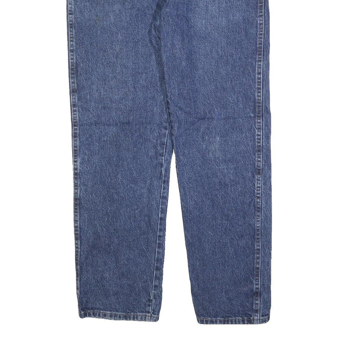 WRANGLER Mens Blue Jeans Regular Straight Denim Medium W36 L30 Casual Classic