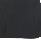 NIKE Mens Black Foothill Baseball T-Shirt L Long Sleeve Crew Neck Cotton Blend