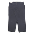 DICKIES Mens Cotton Blend Navy Relaxed Straight Trousers W40 L30 Classic