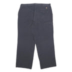 DICKIES Mens Cotton Blend Navy Relaxed Straight Trousers W40 L30 Classic