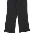 SUPER EU Womens Black Straight Leg Trousers W28 L28 Polyester Blend Woven Zip