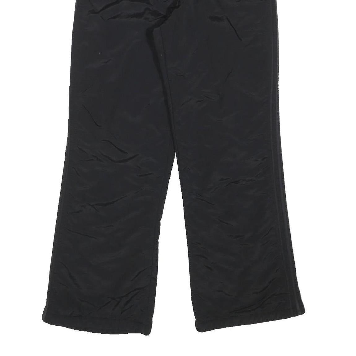 SUPER EU Womens Black Straight Leg Trousers W28 L28 Polyester Blend Woven Zip