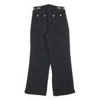 SUPER EU Womens Black Straight Leg Trousers W28 L28 Polyester Blend Woven Zip